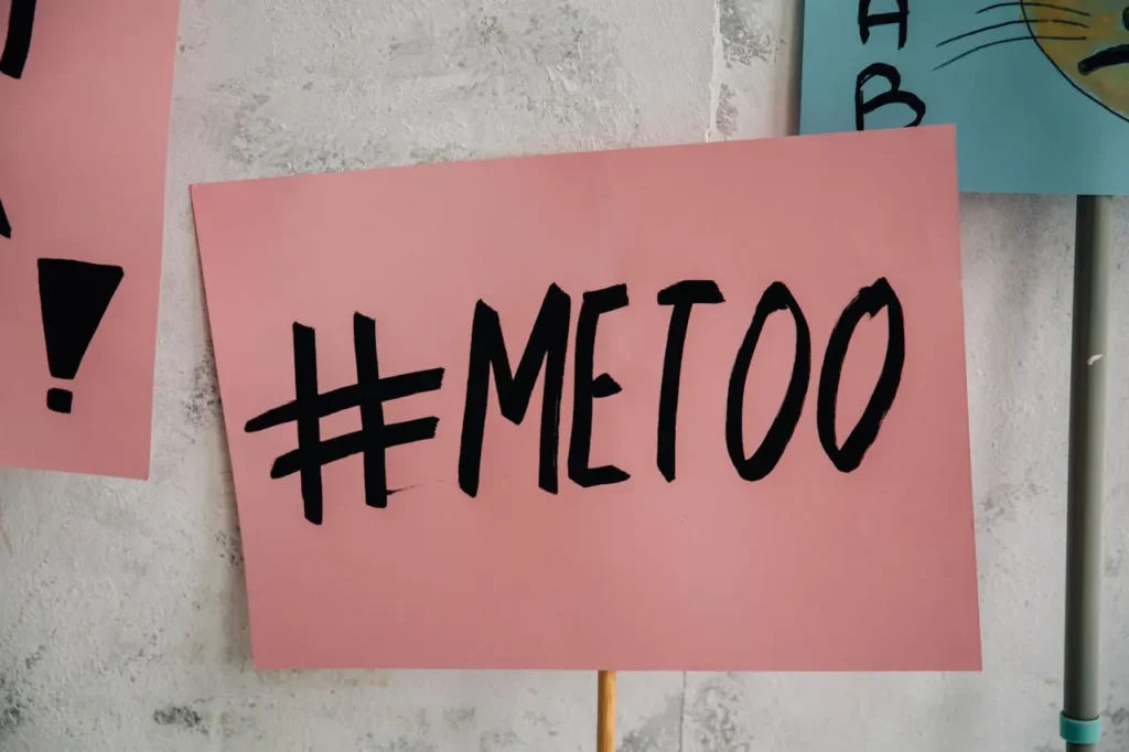 A poster for #metoo campaign