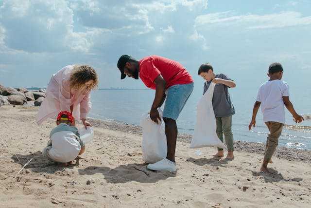 ocean clean up on whales day